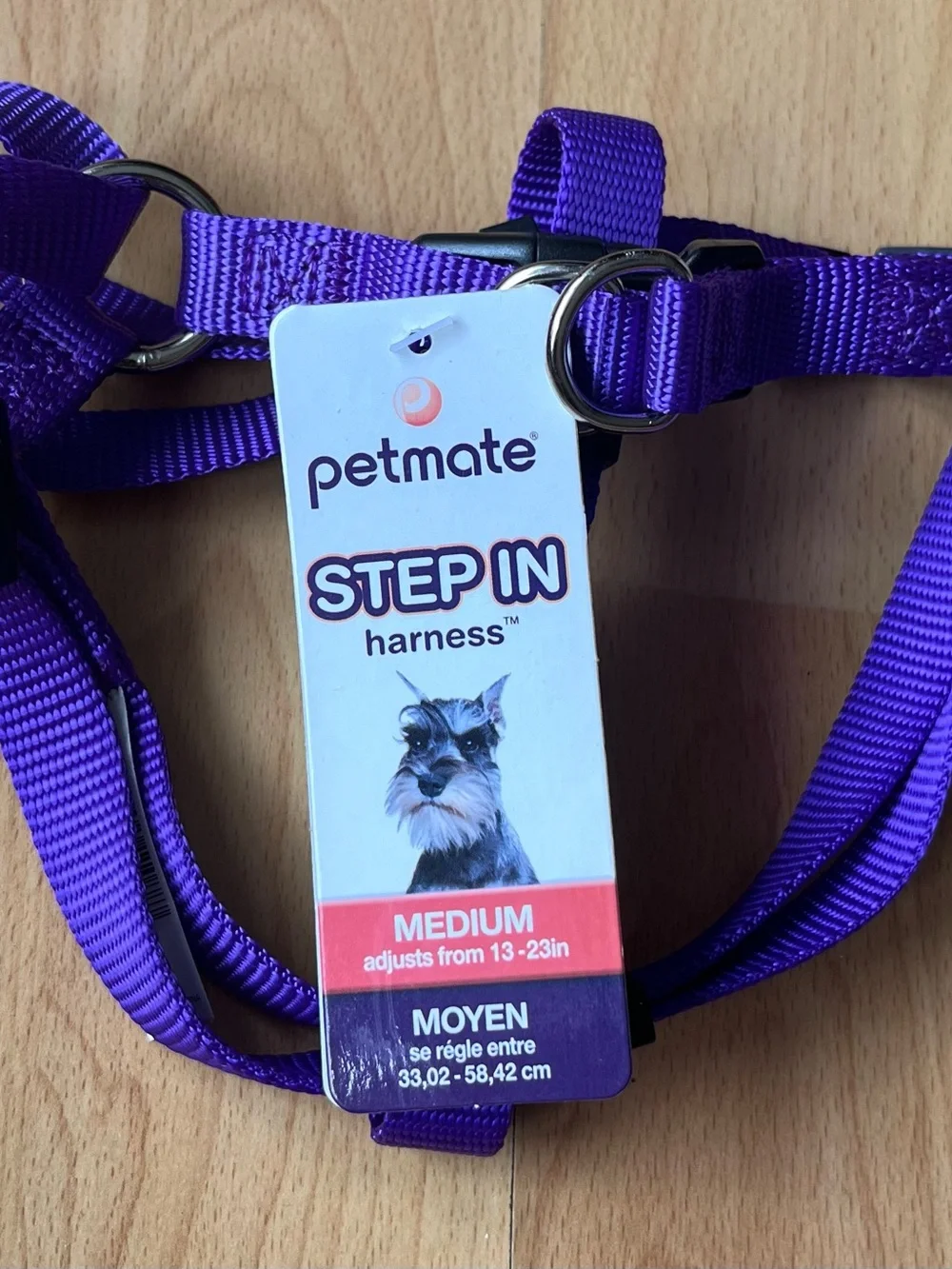 Petmate Purple Step-In Dog Harness with Metal D-Rings